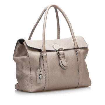 Fendi Selleria Linda Leather Handbag (MLB-uYGmwL)