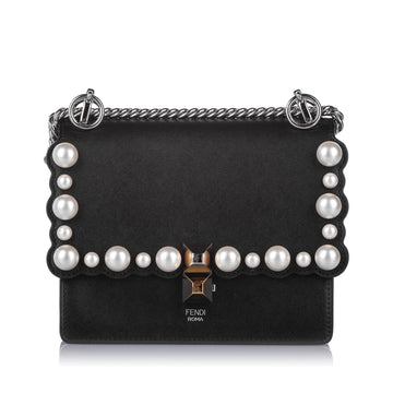 Fendi Small Kan I Pearl Leather Crossbody Bag (MLB-10384)