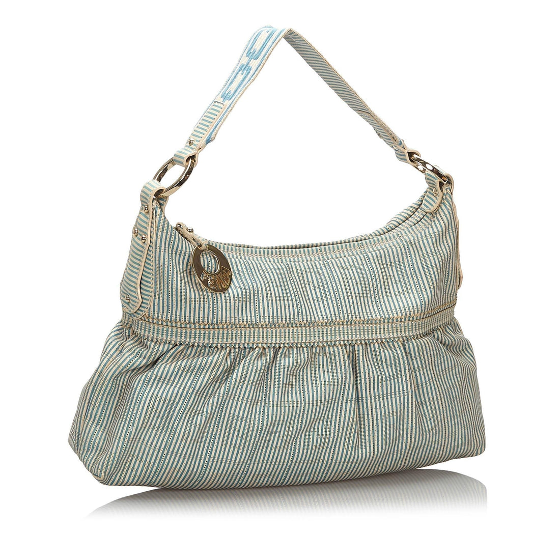 Fendi Leather Striped Chef Shoulder Bag (MLB-10053)