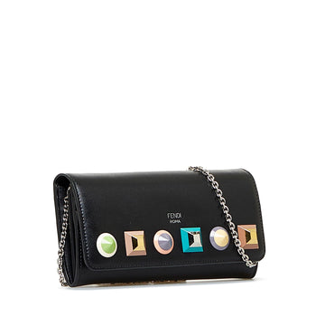 Fendi Studded Leather Wallet on Chain (MLB-AdpZf4)