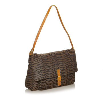 Fendi Tiger Print Canvas Shoulder Bag (MLB-37574)