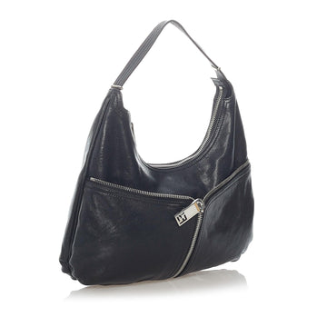 Fendi Unzipped Leather Hobo Bag (MLB-37305)