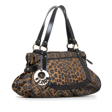Fendi Zucca Chef Leopard Shoulder Bag (MLB-nwsCum)