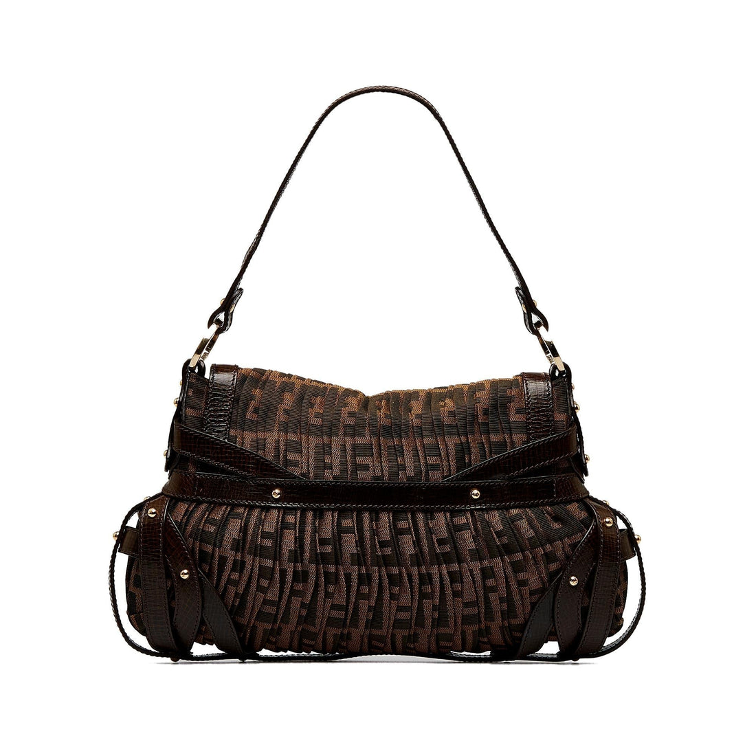 Fendi Zucca Chef Pleated Shoulder Bag (MLB-y51GY1)