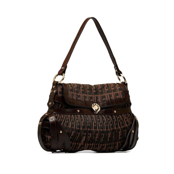 Fendi Zucca Chef Pleated Shoulder Bag (MLB-y51GY1)