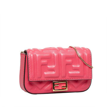 Fendi Zucca Embossed Nano Baguette Charm (MLB-UkSPt4)