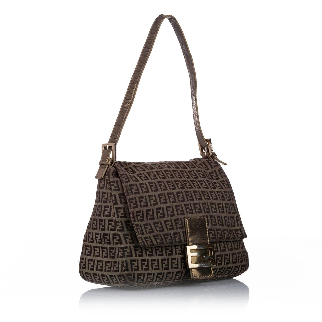 Fendi Zucchino Mamma Forever Canvas Shoulder Bag (MLB-16069)