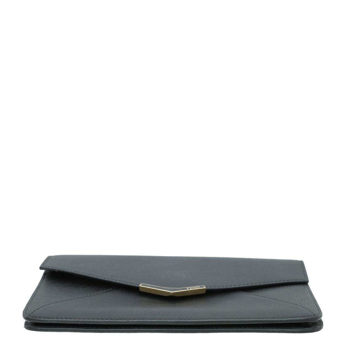 Fendi Black 2 Jours Envelope Clutch
