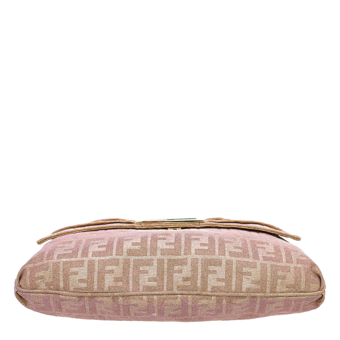 Fendi Glittered Pink Mia Flap Large Bag
