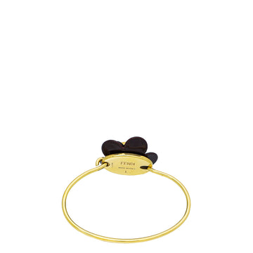 Fendi Burgundy Flower LargeBracelet