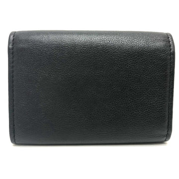 CHANEL Key case Key holder  leather black COCO Mark 4 stations with key ring Women Used