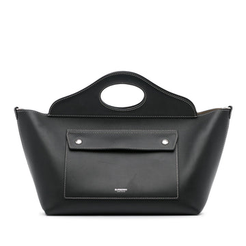 Burberry Soft Pocket Black Leather