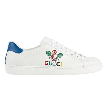 Gucci Ace Sneakers Tennis Men's Shoes White Tennis Sewed Calf-Skin Leather Casual (GGM1713)