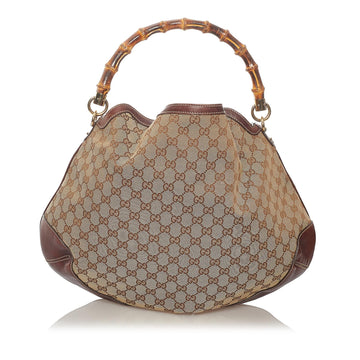 Gucci Bamboo GG Canvas Peggy Makersluxe