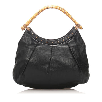 Gucci Leather Bamboo Tote  (MLB-10596)