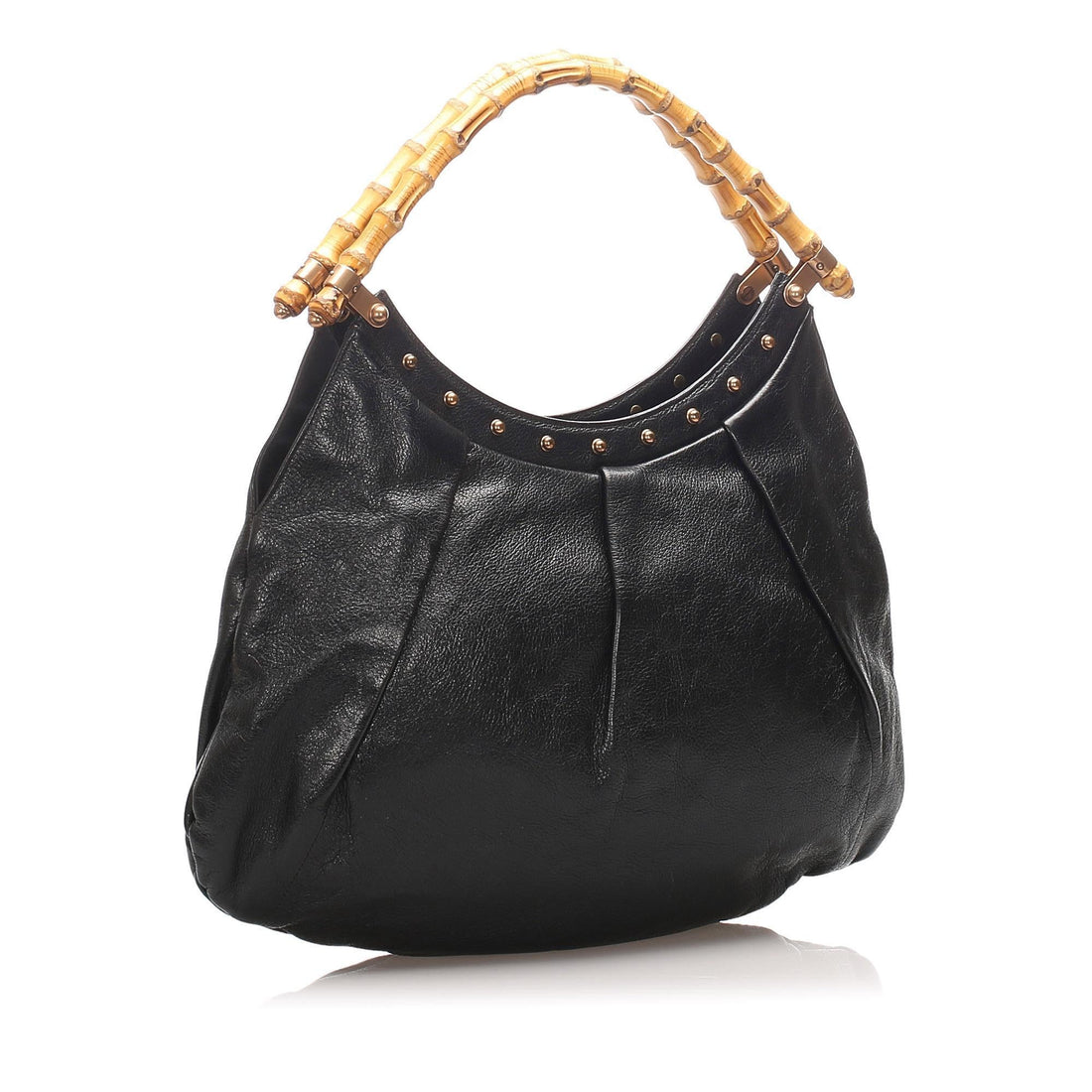 Gucci Leather Bamboo Tote  (MLB-10596)
