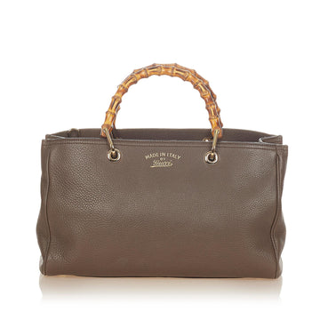 Gucci Bamboo Shopper Leather Makersluxe