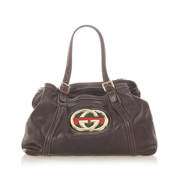 Gucci Dialux Britt Leather Tote Bag (MLB-19227)