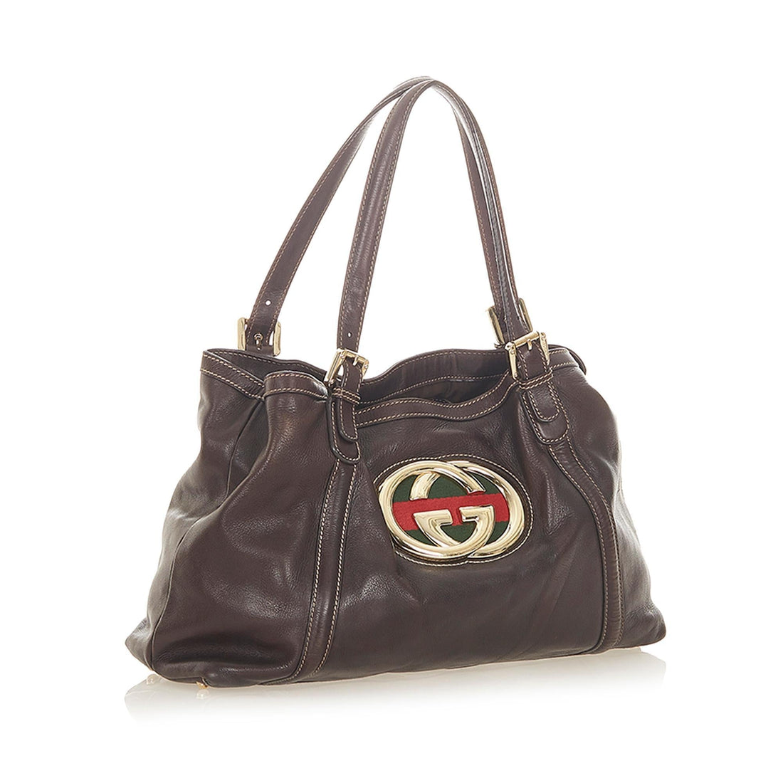 Gucci Dialux Britt Leather Tote Bag (MLB-19227)