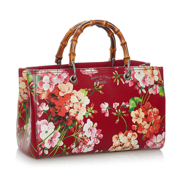 Gucci Flora Bamboo Shopper Leather Makersluxe
