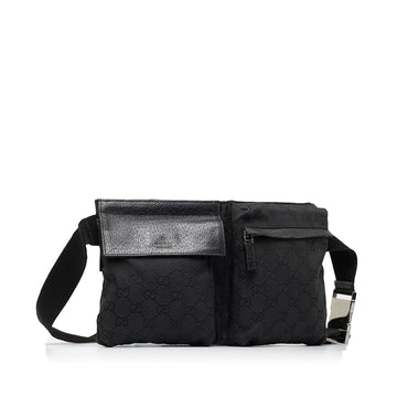 Gucci GG Canvas Double Pocket Belt Bag (MLB-330faY)