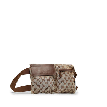 Gucci GG Canvas Double Pocket Belt Bag (MLB-SGCRHa)