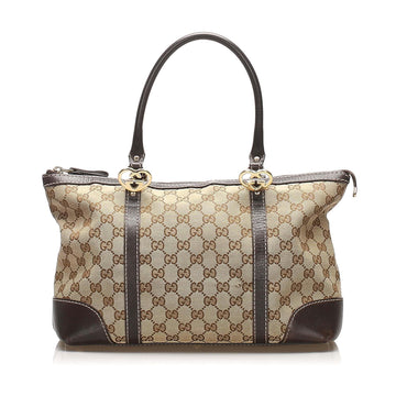 Gucci GG Canvas Heart Bit Tote Bag (MLB-13909)