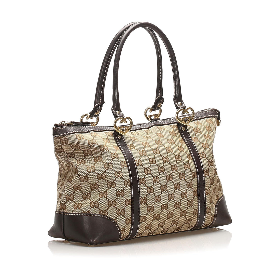Gucci GG Canvas Heart Bit Tote Bag (MLB-13909)