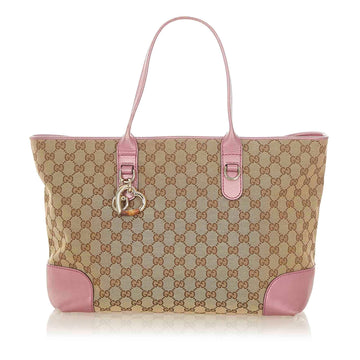 Gucci GG Canvas Heart Bit Tote Bag (MLB-20429)