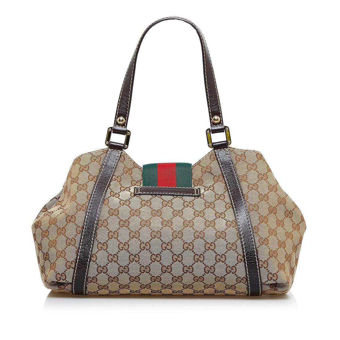 Gucci GG Canvas New Ladies Web Tote (MLB-nXYCc6)