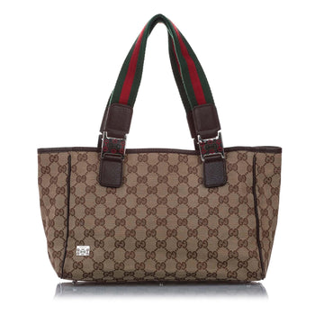 Gucci GG Canvas Web Tote Bag (MLB-15279)