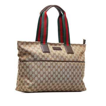 Gucci GG Canvas Web Tote Bag (MLB-n1Z3tx)
