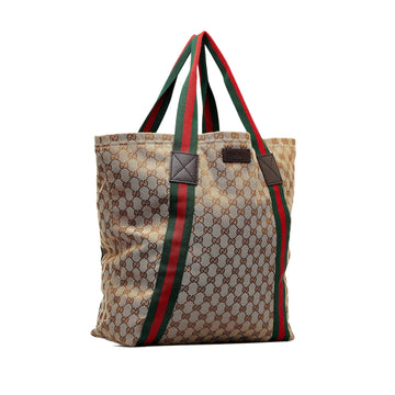 Gucci GG Canvas Web Tote (MLB-eVHpYS)