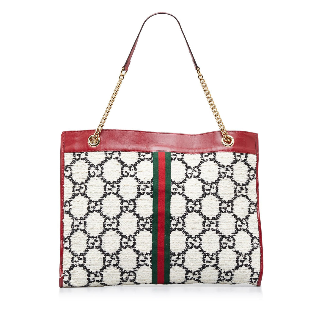Gucci GG Tweed Rajah Web Tote (MLB-P1EybE)