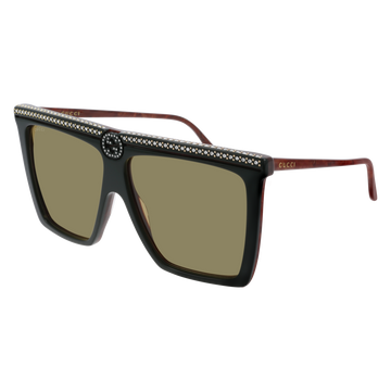 Gucci GG0733S Sunglasses Green / Green Unisex (S)