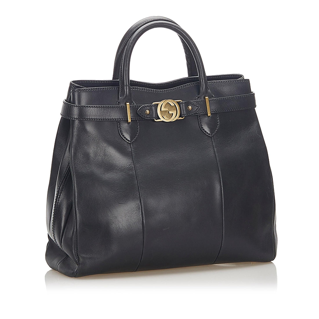 Gucci Interlocking G Leather Tote Bag (MLB-17656)