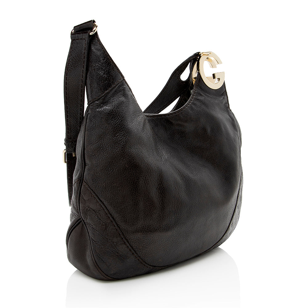Gucci Leather Charlotte Medium Shoulder Bag
