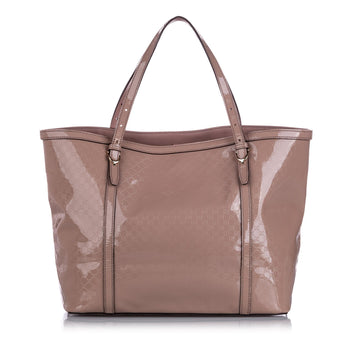 Gucci Microguccissima Patent Leather Tote (MLB-12221)