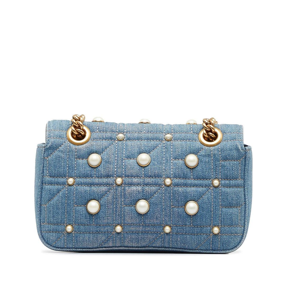 Gucci Mini Pearly GG Marmont Matelasse Shoulder Bag (MLB-MEWHwS)