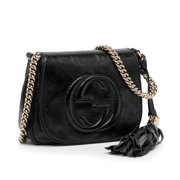 Gucci Patent Soho Flap Crossbody Bag (MLB-EIjZmu)