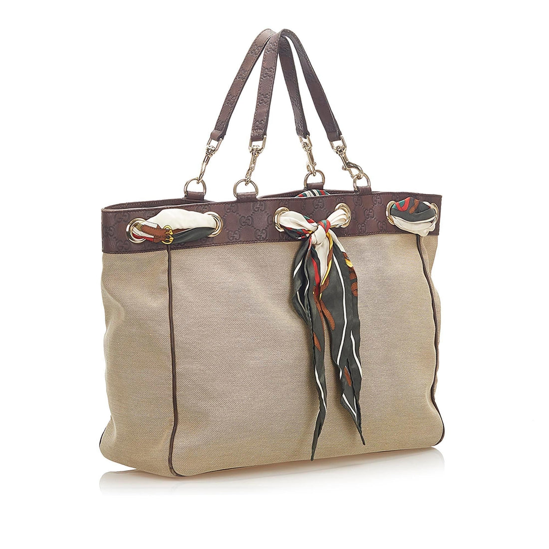 Gucci Positano Scarf Canvas Tote Bag (MLB-18542)