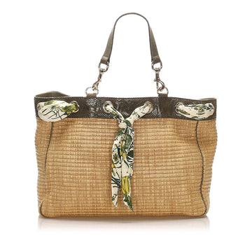 Gucci Positano Scarf Raffia Tote Bag (MLB-15370)
