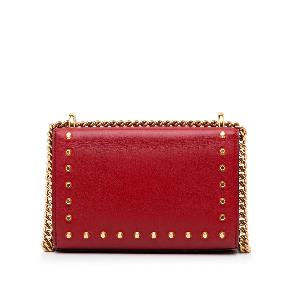 Gucci Small Leather Pearl Studded Padlock Crossbody Bag (MLB-lpKTdk)