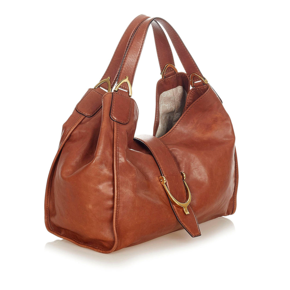 Gucci Stirrup Leather Tote Bag (MLB-20823)