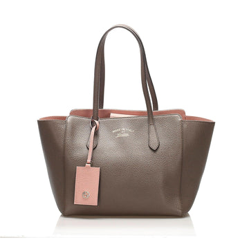 Gucci Swing Leather Tote Bag (MLB-13309)