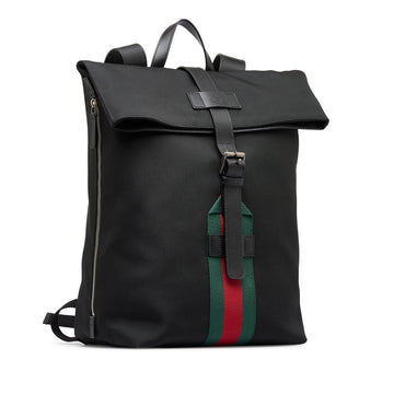 Gucci Techno Web Fold Over Backpack (MLB-u9fHBg)