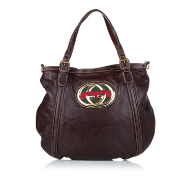 Gucci Web Britt Leather Makersluxe