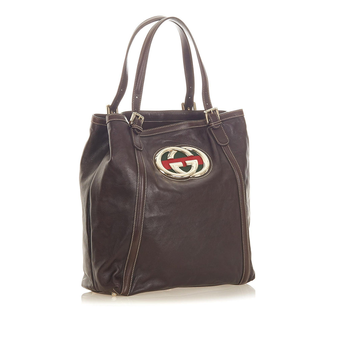 Gucci Web Britt Leather Tote Bag (MLB-20141)