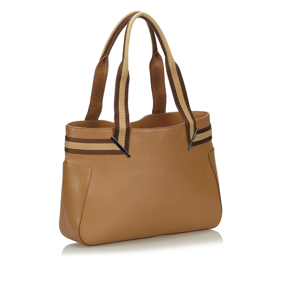 Gucci Web Leather Tote  (MLB-10428)