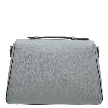 Gucci Grey G Interlocking Top Handle Medium Bag